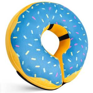 lot 4443 image: Katoggy Inflatable Dog Cone Collar for After Surgery, Soft Adjustable Blow up Donut E-Collar for Small Medium Large Dog and Cats