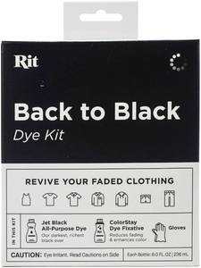 lot 4457 image: Rit Back to Black Dye Kit, 5.88 x 5 x 2.38