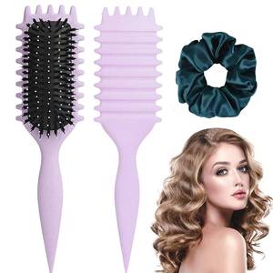 lot 4458 image: Curly Hair Brush,2025 Curly Hair Products Curl Defining Brush, Bounce Defining Hair Shaping for Women Men Reduce Pulling and Separa Thanksgiving Christmas Valentines Day Gifts