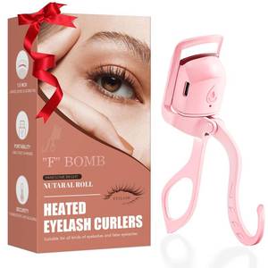 lot 4464 image: Heated Eyelash Curler Fast Heat Up in 5s - C-Shaped Rechargeable Electric Eyelash Curler
