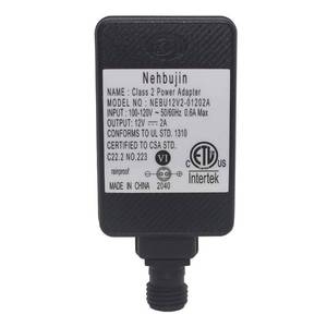 lot 4479 image: 12V Class 2 Power Supply, IP44 LED Transformer Replacement Yard Inflatable Adapter for String Light, Inflatable Decorations (12V-2A)