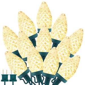 lot 5787 image: Brightown C9 LED Christmas String Lights, 2 Pack Total 132ft 200LED