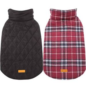 lot 5795 image: Kuoser Warm Dog Coat, Waterproof Dog Jacket for Extra Large Dogs, Adjustable Durable XXXL Doggie Winter Coat Reversible Puppy Cold Weather Apparel for Large Breed, Red 3XL