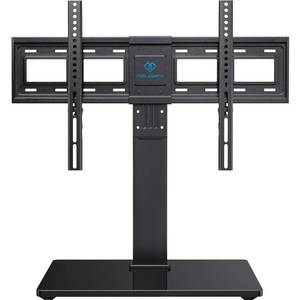 lot 5807 image: PERLESMITH Universal Swivel TV Stand Legs for 37-65 75 inch LCD LED TVs, Height Adjustable Table Top Mount with Tempered Glass Base, VESA 600x400mm, Television TV Stands Holds up to 99lbs, PSTVS13