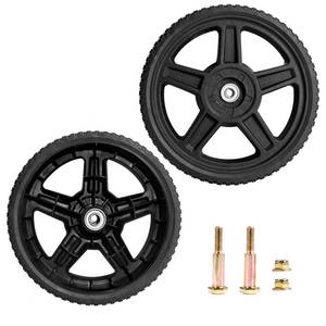 lot 5819 image: SENZHAO 10 Inch Lawnmower wheels with Bolts, Lock Nuts Kit Fit for Most Standard push Lawn MowersGeneratorGarden TillerHand truck, 2 Pack