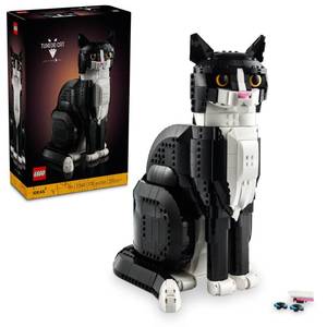 lot 5822 image: LEGO Ideas Tuxedo Cat - Building Sets for Adults, Ages 18 - DIY Crafts Kit for Home Decor, Living Room or Bedroom - Gift for Animal Lovers - 21349