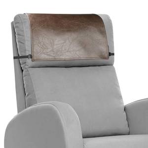 lot 5832 image: NZDWZDN Headrest Cover for Recliner Chair Recliner Headrest Protector Faux Leather Headrest Cover with Elastic Straps 17 x 27In (Brown)