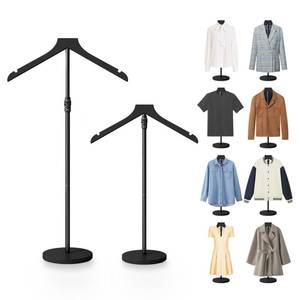 lot 5834 image: A2 Pack Mannequin Torso, 30 to 41 Inch Height Adjustable Shirt Display Stand for Vendors Shop Graduation Party, Stable Ease Assembly Dress Form Clothes Garment Rack, Jacket Coat Hanger Stand, Black