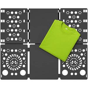 lot 6017 image: BoxLegend V3 Shirt Folder Board Tshirt Clothes Folder Folding Board Durable Laundry Sorter Helper Liner, Black