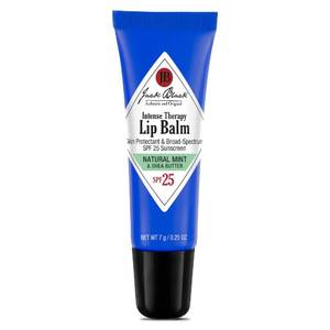 lot 6112 image: Jack Black Intense Therapy Lip Balm, 0.25-Oz. �� Natural Mint & Shea Butter, SPF 25 Sun Protection, Lip Moisturizer, Hydrating Lip Balm with SPF, Long Lasting Treatment