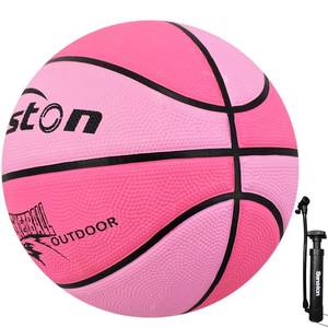 lot 6138 image: Senston Basketball Balls Size 3567 Basketballs Indoor Outdoor 27.529.5 inch Basketball (Pink, 25.5Size 3)