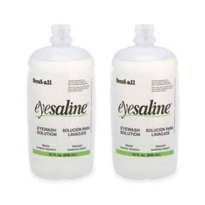 lot 6418 image: Fendall Eyesaline Eyewash Saline Solution Bottle Refill, 32 oz (2 Pack)