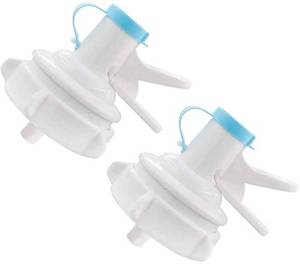 lot 6420 image: A2 Pack Water Jug Dispenser Valve Water Jug Cap Bottle Spout Reusable Plastic Spigot Faucet for 55mm Non Threaded Crown Top Drinking Bottle