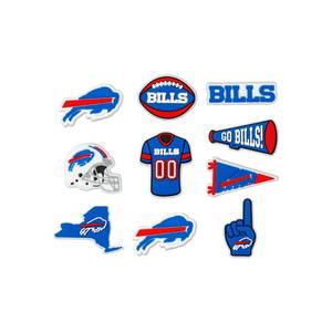 lot 6445 image: FOCO Buffalo Bills NFL Team Clog Shoe Charms - 10 Pack