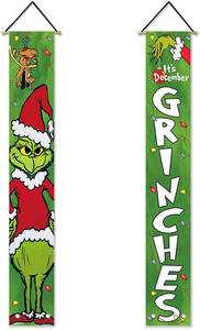 lot 6452 image: colorlife Christmas decorations. This is the porch sign for December. Hanging banners for the courtyard indoor and outdoor parties during the Christmas and winter holidays. 12 x 72 inche��