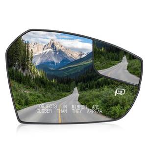 lot 6454 image: Right Passenger Side Mirror Glass Replacement Compatible with 2017 2018 Ford Escape Rear View Side Heated Mirror Replace GJ5Z17K707B