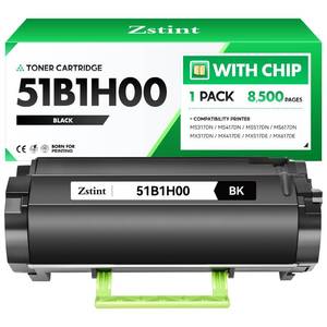 lot 7581 image: 51B1H00 Toner Cartridge��Black with chip High Yield��Replacement for Lexmark 51B1000 51B1H00 Compatible with Lexmark MS317DN MS417DN MS517DN MS617DN MX317DN MX417DE MX517DE MX617DE Laser Printer Ink