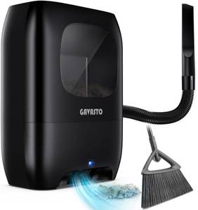 lot 7594 image: GAVASTO Pro Touchless Vacuum Automatic Dustpan - Ultra Fast & Powerful - Great for Sweeping Salon Pet Hair Food Dirt Kitchen, Canister Vacuum Cleaner Trash Can, Bagless, Auto Sensors, 1500 Watt-Black