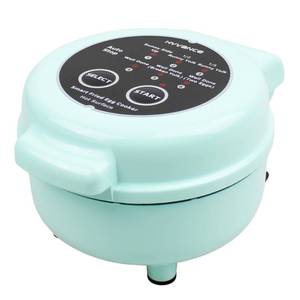 lot 7607 image: Hyvance Smart Fried Egg Cooker, Automatic Fried Egg Maker for 6 Features like Sunny Side Up, Over Easy, Fully Cooked & More. Auto Power Off, Alarm, Round Shape, Non Stick Coating (Green)