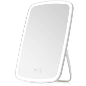 lot 8117 image: NEZZOE Lighted Makeup Mirror, Portable Mirror with Lights, 1500mAh Rechargeable Vanity Mirror with 3 Colors and Brightness Adjustable