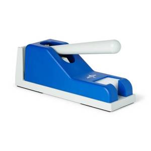 lot 8125 image: Medline Pill Crusher, 50 Pill Pouches Included, Ergonomic Design, Easily Crushes Medication Without Strain, Hygienic Cross-Contamination Protective Pouches, Blue, 1 EA