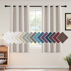 lot 8135 image: H.Versailtex Ultra Sleep Energy Saving Rich Linen Grommet Window Curtains for Spring Season, Room Darkening Curtain Panel for Bedroom, 52 by 63 Inch- Ivory Single Panel