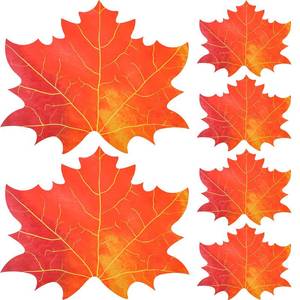 lot 8149 image: Thanksgiving Fall Maple Leaf Placemats Set of 6 Autumn Maple Leaf Heat Resistant Dining Table Place Mats Fall Harvest Table Mat for Home Kitchen Wedding Party Thanksgiving 12 x 12 Inches