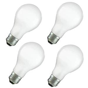 lot 10237 image: Hoimuv 75 Watt Incandescent Light Bulbs, A19 75 WATT Incandescent Bulb Shatter Resistant Rough Service Light Bulb 75 WATTS A19 Shape