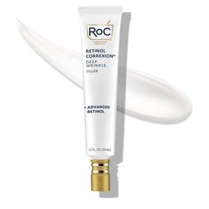 lot 10249 image: RoC Retinol Correxion Wrinkle Filler for Deep Wrinkles with Hyaluronic Acid & Retinol, Skin Care for Women and Men, 1 Fl Oz (Packaging May Vary)