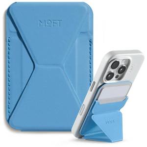 lot 10280 image: MOFT Magnetic Wallet Stand Compatible with iPhone 171615141312 Series, Angle Adjustment & Magsafe Compatible MOVAS Phone Stand,Faded Jeans