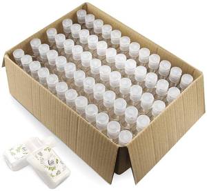 lot 11824 image: FOOCHY 60 Pack Clear Hand Sanitizer Bottles Empty Plastic Refillable Flip-Top Bottles for Hand Sanitizer Shampoo Lotion,etc - No BPAParabens, 60ml2oz