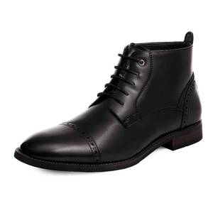 lot 11850 image: Bruno Marc Mens Dress Ankle Boots Cap Toe Lace-up Oxford Boot Black Size 9 M US Warner-2