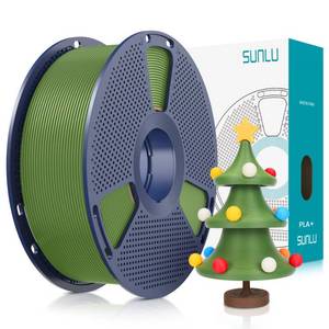 lot 11899 image: SUNLU 3D Printer Filament PLA Plus 1.75mm, SUNLU Neatly Wound PLA Filament 1.75mm PRO, PLA Filament for Most FDM 3D Printer, Dimensional Accuracy - 0.02 mm, 1 kg Spool(2.2lbs), Olive Green