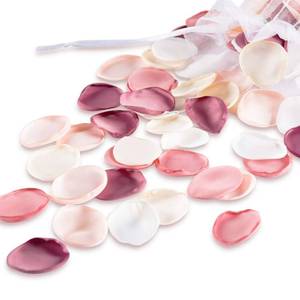 lot 12411 image: Der Rose 300pcs Artificial Flowers Silk Fake Pink Rose Petals Flower Girl Scatter Pedals for Aisle Centerpieces Table Confetti Party Favors Home Wedding Valentines Proposal Anniversary Decorations