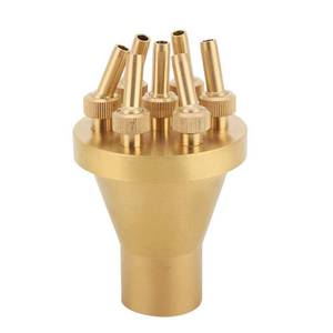 lot 12419 image: Fdit FNPT 1 DN25 2 Tier Center Straight Fountain Nozzle Garden Pond Spray pond fountain head Tool for Home Garden
