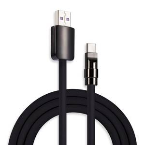 lot 12455 image: chubbycable Black Chubby - Black Samurai Edition 120W USB C Cable Fast Charging Cable Durable Silicone Charger Cord Compatible with iPhone 17-15 Series iPad MacBook Airpods, USB A to Type C, 3.3FT