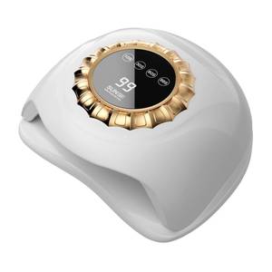 lot 13394 image: LVAINIT Professional White LED Nail Lamp �� Smart Gel Nail Dryer with Touch Timer, Dual-Light Beads & Removable Base �� Sleek UV Lamp for Salon & Home Use