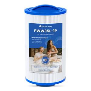 lot 13401 image: Future Way PWW35L Hot Tub Filter Replacement for Unicel 4CH-935��817-4035, Filbur FC-0710��Waterway Teleweir 35 SF, Replace Pleatco PWW35L Spa Filter, X268548-PMA-R3, SD-01235, PDC580-AFS, 35 Sq. Ft