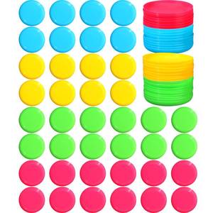 lot 13406 image: Hiboom 48 Pcs Kids Flying Discs 3.4 Inch Mini Flying Disks Bulk Flyer Toy for Outdoor Pets Dog Yard Lawn Games Party Kindergarten Teaching Favors, 4 Colors