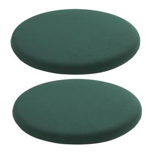 lot 13418 image: Yaspetala Dark Green 15 Inch 2 Pack Round Memory Foam Chair Pad for Dining Room, Kitchen, and Office Use, Anti-Slip Round Stool Pad, Comfortable Seat Cushion with Removable Cover