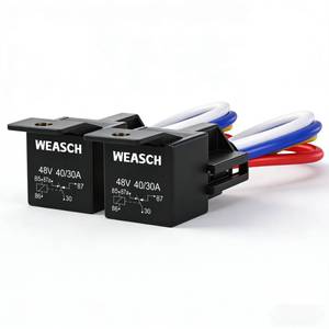 lot 14396 image: Weasch 2 Pack 48V 4030A Car Relay Harness, 5-Pin SPDT, 12AWG Harness Sockets, Automotive Switches and Starters, for Automotive Truck Van Motorcycle Boat