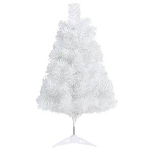 lot 14403 image: CCINEE 2Ft Artificial Christmas Tree, White Mini Tabletop Xmas Tree with Plastic Stand 80 Branches Tips for Christmas Party Supplies Home Indoor Decoration