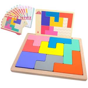 lot 14405 image: TieGokii Dementia Activities for Seniors,Wooden Puzzles Gifts,Geometric Cognitive Products & Training Games for Alzheimers Elderly