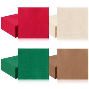 lot 14406 image: Layhit 100 Pcs Cocktail Napkins Disposable Beverage Napkins Square Paper Dessert Tissue for Valentines Day Wedding Birthday Party Supplies(Christmas Series,5 x 5 Inch)
