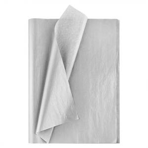 lot 14407 image: MIAHART 50 Sheets Silver Tissue Paper Bulk 20X14 Inch Metallic Gift Wrap Paper Gift Wrapping Accessory Wrap for Wedding Birthday Party Favor Decor DIY Fringes Shredded Fill Confetti (Silver)