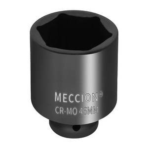 lot 14430 image: Meccion 12 Inch Drive Impact Socket 46mm Metric, 6 Point Cr-Mo Deep Impact Socket, 78mm Length