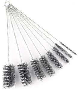 lot 14435 image: 16 Inch Extra Long Pipe Cleaning Brush Set Abrasive Filament, 8 Piece Variety Pack for Removal of Rust, Corrosion, Paint, Etc.