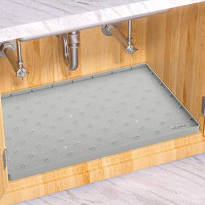 lot 14456 image: Sdpeia Under Sink Mat 22�14 Waterproof Silicone Cabinet Liner & Sink Protector for Kitchen & Bathroom, Multi-Purpose Organizers Tray for Pets, Laundry, Cat Litter Mat
