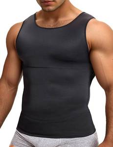 lot 14458 image: NonEcho Mens Athletic Compression Shirt Slimming Body Shaper Vest Abs Abdomen Undershirts Seamless Slimmer Shapewear