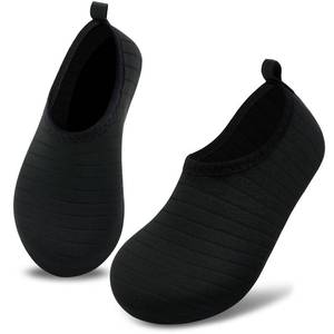lot 20119 image: Deevike Kids Water Shoes Boys Grils Barefoot Quick Dry Aqua Socks Beach Shoes for Toddler Sports Swim Surf Outdoor Walking Black-24.25